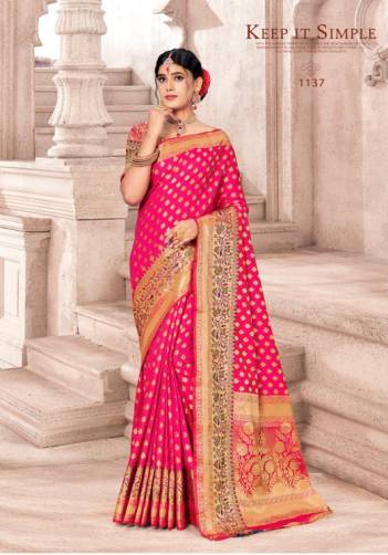 Mandakini Silk By Sangam Prints Banarasi Silk Wedding Saree Collection
